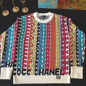 Chanel Rainbow Crew Sweater